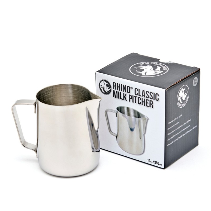 Pichet à lait Rhino classique 360ml en inox