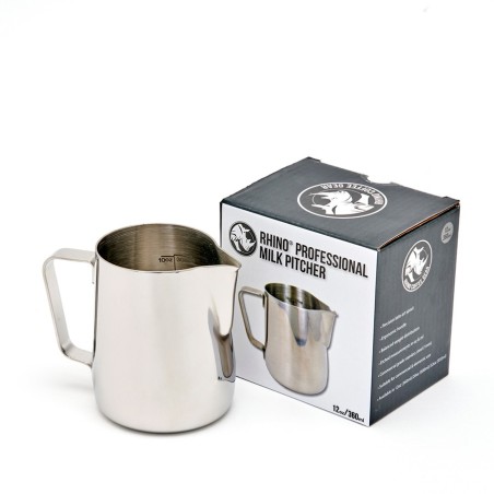 Pichet à lait Rhino professionnel 360ml en inox