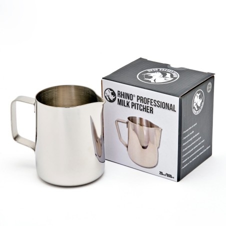 Pichet à lait Rhino professionnel 600ml en inox