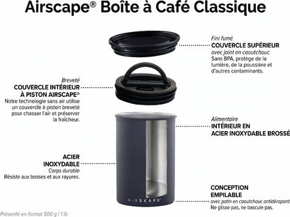 Boîte de conservation AIRSCAPE (250 grammes)