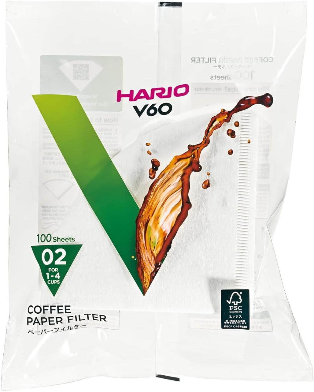 Filtres papier Hario V60 - tailles 01 ou 02