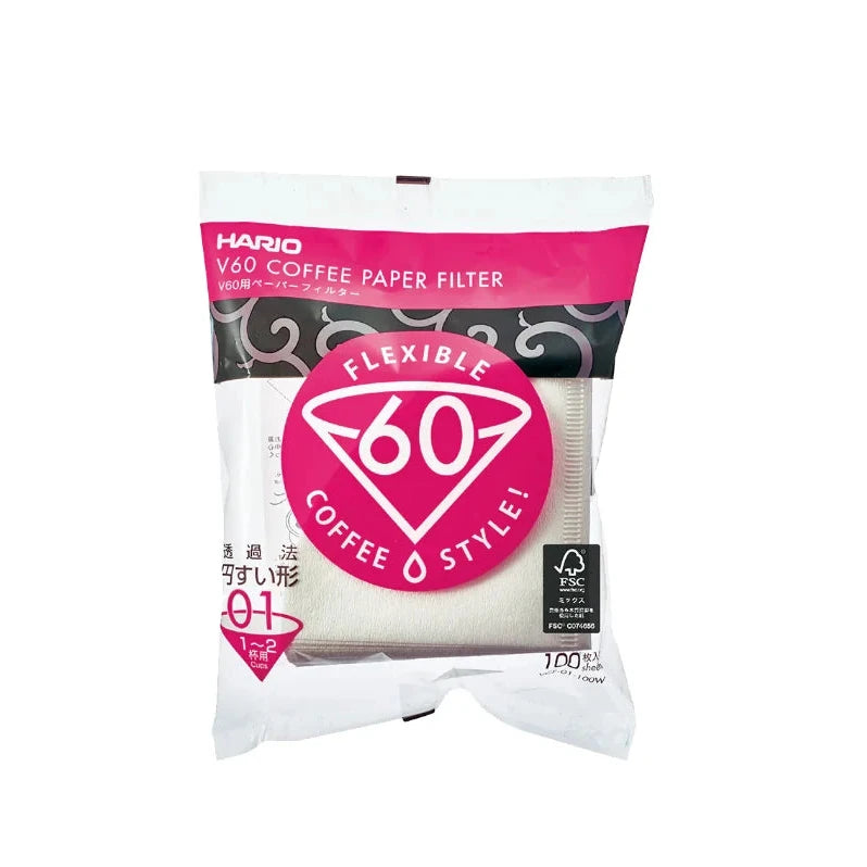 Filtres papier Hario V60 - tailles 01 ou 02