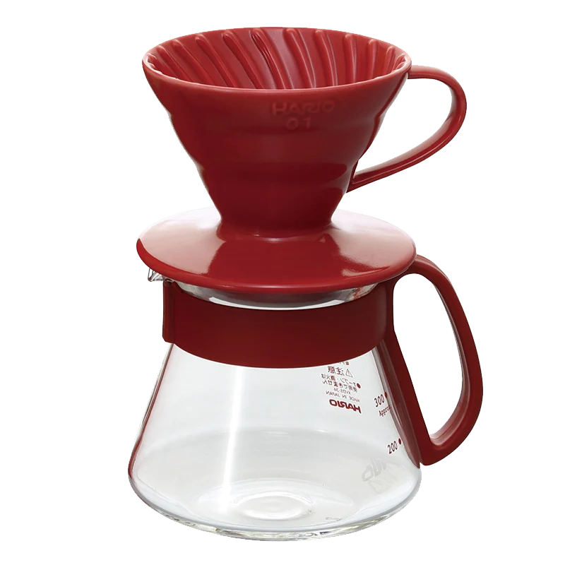 Kit Hario V60 Céramique - Set 01 - Rouge