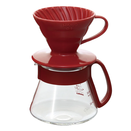 Kit Hario V60 Céramique - Set 01 - Rouge